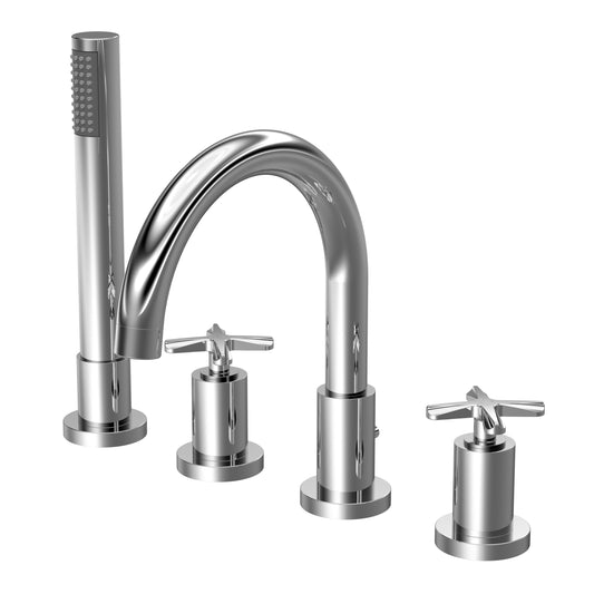 Fairford Verso 4 Hole Deck Mounted Bath Shower Mixer