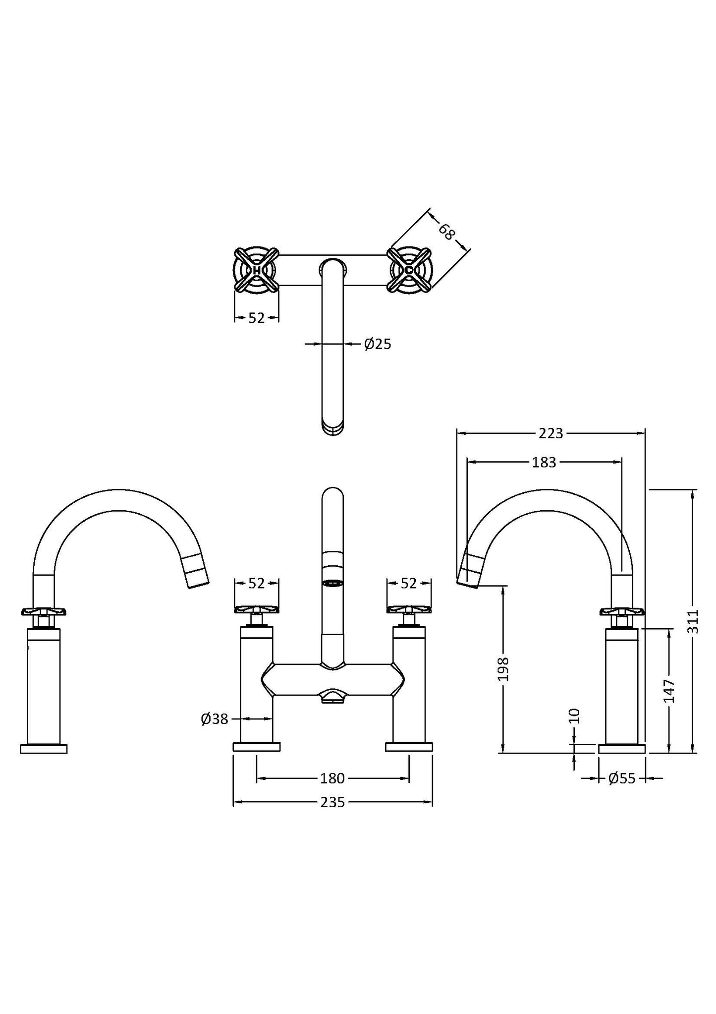 Fairford Verso Bath Filler