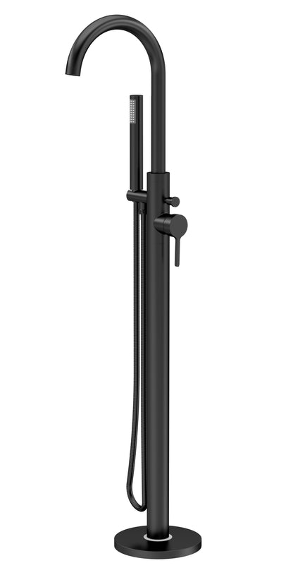 Fairford Verso Matt Black Freestanding Bath Shower Mixer