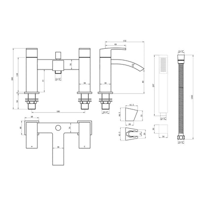 Fairford Cohen Bath Shower Mixer