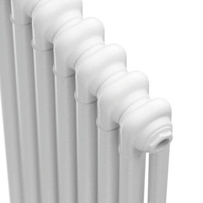 Fairford 2 Column Vertical White Designer Radiator 1500mm X 515mm