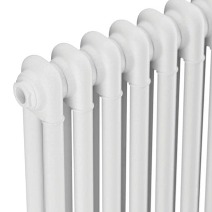 Fairford 2 Column Horizontal White Designer Radiator 600mm X 1190mm