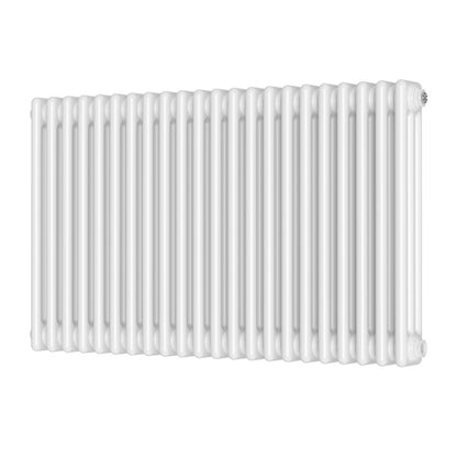 Fairford 3 Column Horizontal White Designer Radiator 600mm X 1010mm