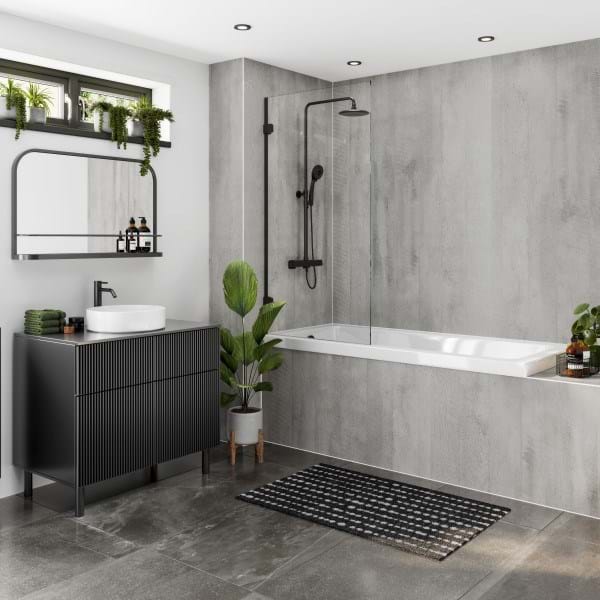 Hydraset Concrete Formwood Textured 1200 x 2400 Square Edge Wall Panel