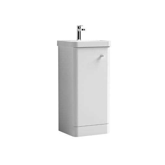 Fairford Crayo 400mm Gloss White Floor Standing Vanity Unit