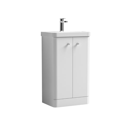 Fairford Crayo 500mm Gloss White Floor Standing Vanity Unit
