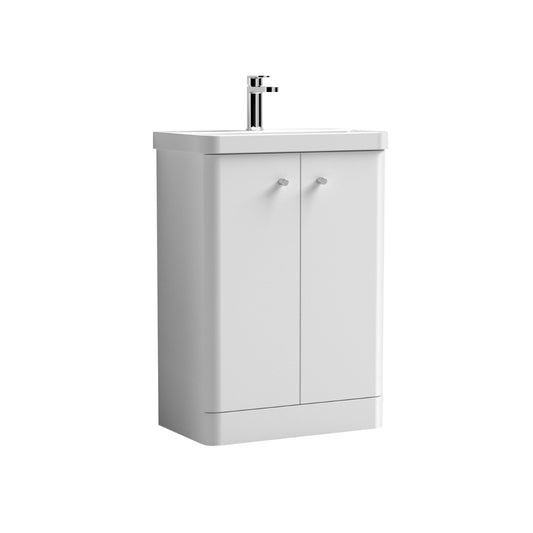 Fairford Crayo 600mm Gloss White Floor Standing Vanity Unit