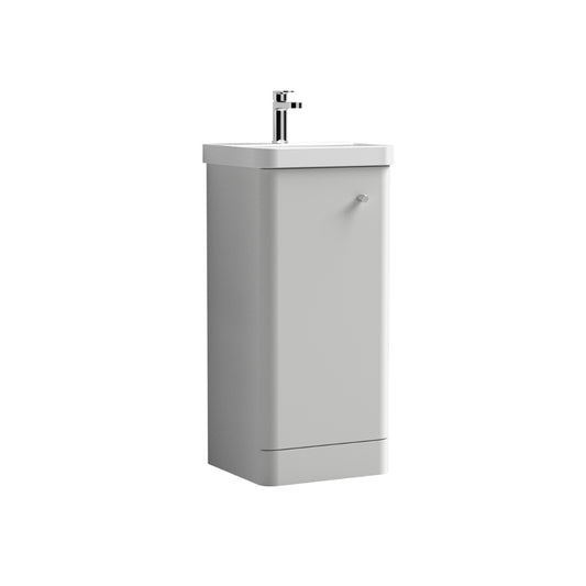 Fairford Crayo 400mm Light Gloss Grey Floor Standing Vanity Unit