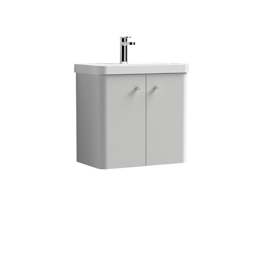 Fairford Crayo 600mm Light Gloss Grey Wall Hung Vanity Unit