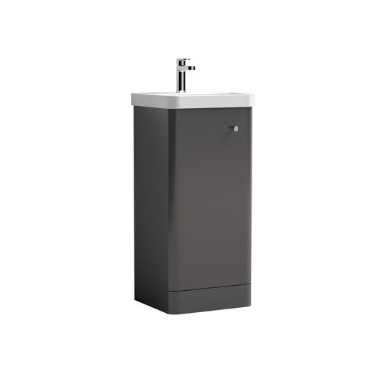 Fairford Crayo 400mm Gloss Grey Floor Standing Vanity Unit