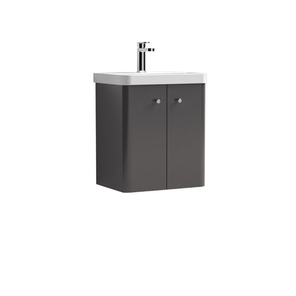 Fairford Crayo 500mm Gloss Grey Wall Hung Vanity Unit