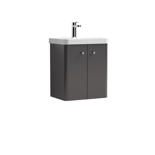 Fairford Crayo 500mm Gloss Grey Wall Hung Vanity Unit
