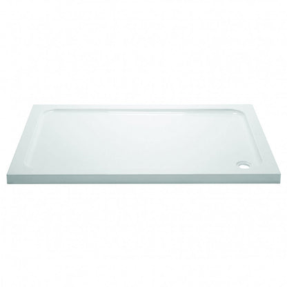 Fairford 1600 X 800mm Rectangular Shower Tray, Corner Waste