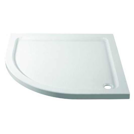 Fairford 800 x 800mm Quadrant Shower Tray, Corner Waste