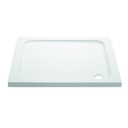 Fairford 700mm x 700mm Square Shower Tray, Corner Waste