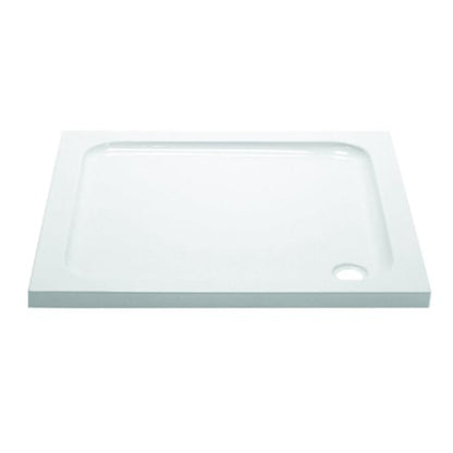 Fairford 800mm x 800mm Square Shower Tray, Corner Waste