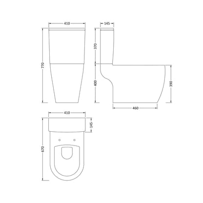 Fairford Turin Close Coupled Toilet