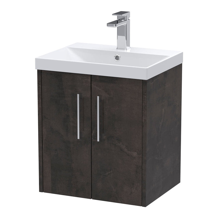Fairford Anika 500mm Matt Slate 2 Door Wall Hung Vanity Unit
