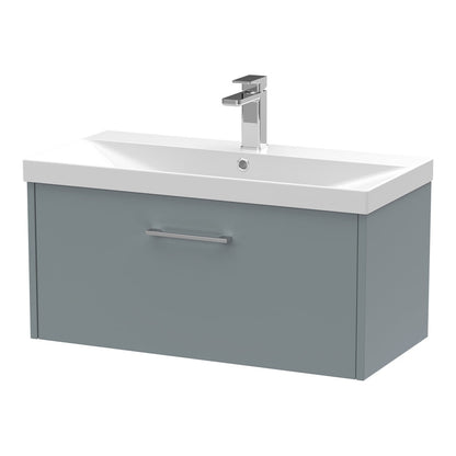 Fairford Anika 800mm Matt Grey 1 Drawer Wall Hung Vanity Unit