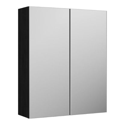 Fairford Aspri 2 600mm Charcoal Black Mirror Unit