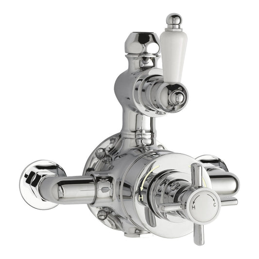 Fairford Bolsover Exposed Thermostatic Shower Valve with Diverter, 2 Outlet