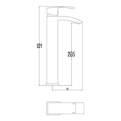 Fairford Cohen High Rise Basin Mixer