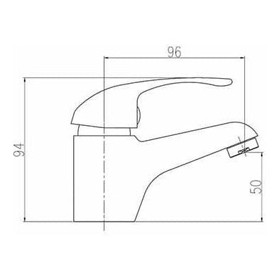 Fairford Contract Single Lever Basin Mixer