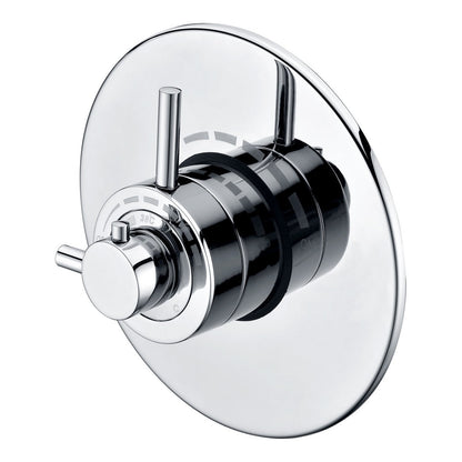 Fairford Modern Chrome Concealed Concentric Shower Valve, 1 Outlet