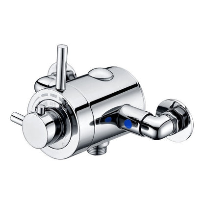 Fairford Modern Chrome Exposed Concentric Shower Valve, 1 Outlet