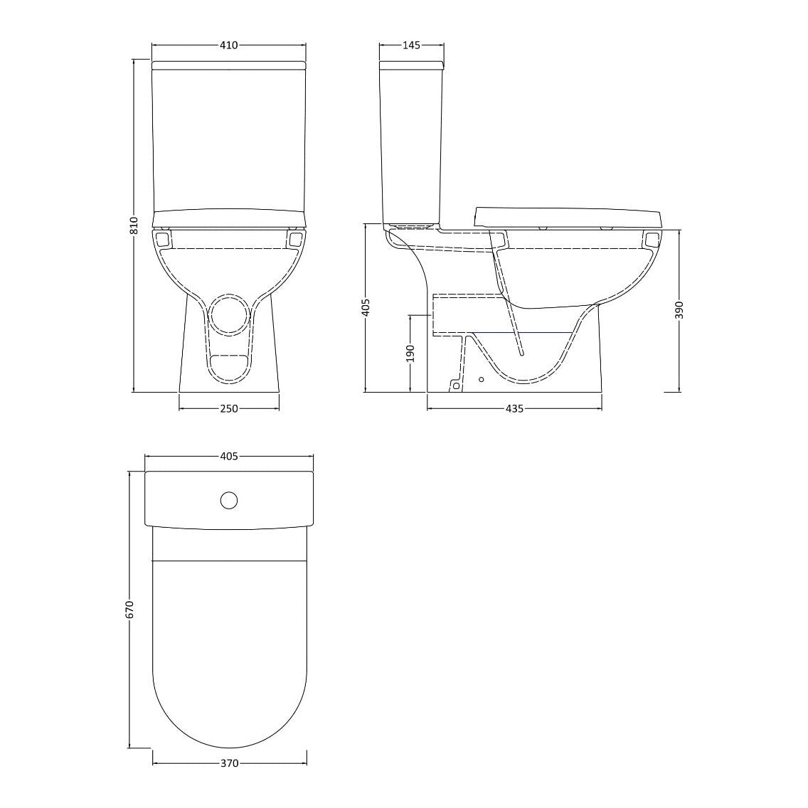 Fairford Nuna Close Coupled Toilet