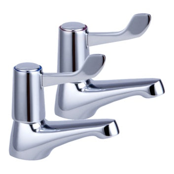 Fairford Quarter Turn Lever Taps Basin Pillar Taps