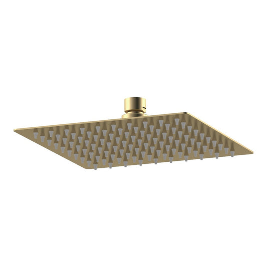 Fairford Una Grace 200 x 200mm Brushed Brass Rain Shower Head