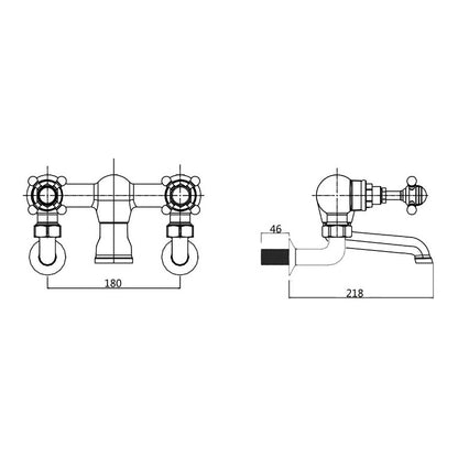 Fairford Winchester Pro Wall Mounted Bath Filler