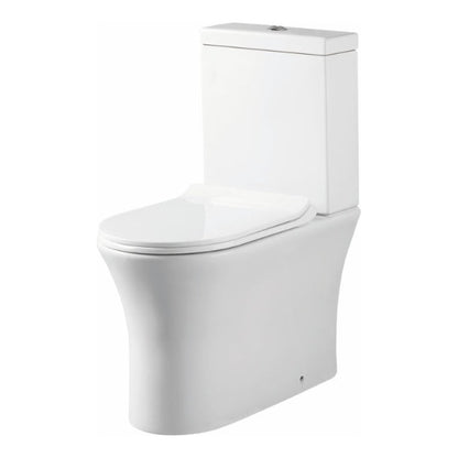 Fairford Tiene Rimless Closed Back To Wall Toilet with Slim Soft Close Seat