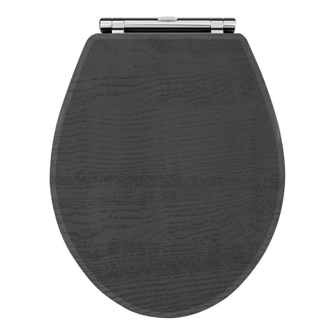 Fairford Round Soft Close Toilet Seat, Dark Grey