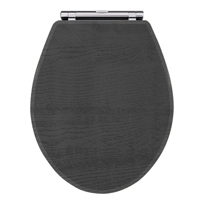 Fairford Round Soft Close Toilet Seat, Dark Grey