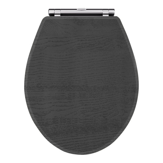 Fairford Round Soft Close Toilet Seat, Dark Grey