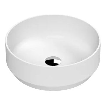 Fairford Round Matt White Vessel 350 x 350 x 120mm 0TH