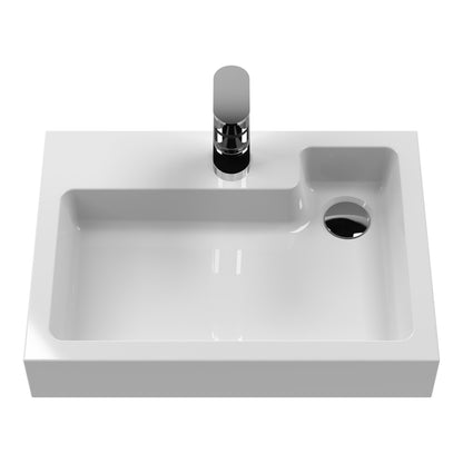 Fairford Carnation 500mm Gloss Grey WC and Basin Combination Unit