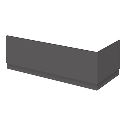 Fairford MDF Grey Gloss Side Panel, 1700mm