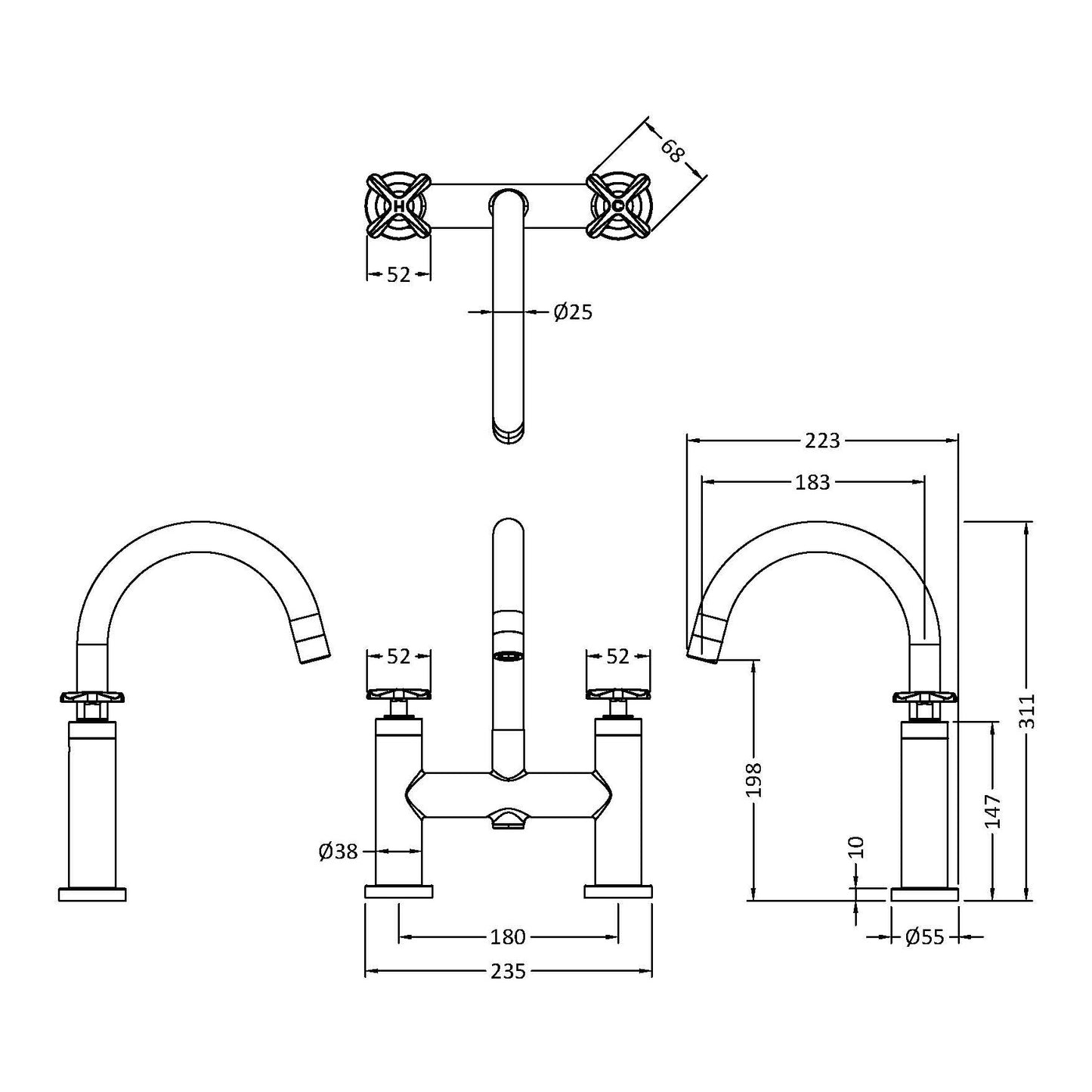 Fairford Verso Bath Filler