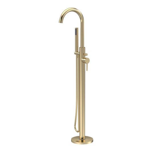 Fairford Verso Brushed Brass Freestanding Bath Shower Mixer
