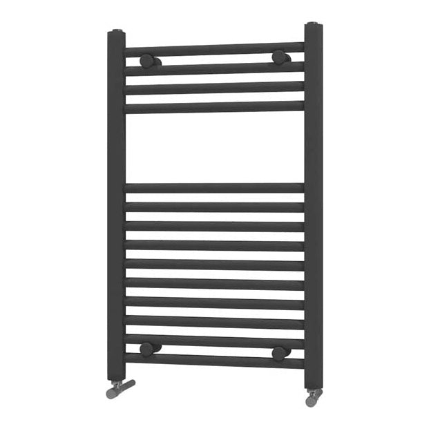 Fairford 600 x 800mm Straight Matt Black Towel Rail