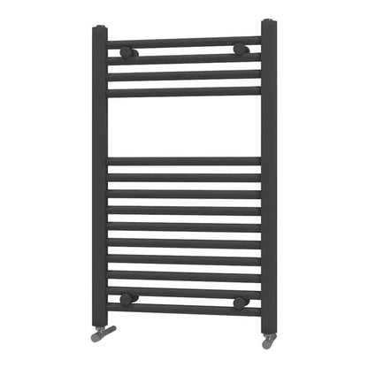 Fairford 600 x 800mm Straight Matt Black Towel Rail