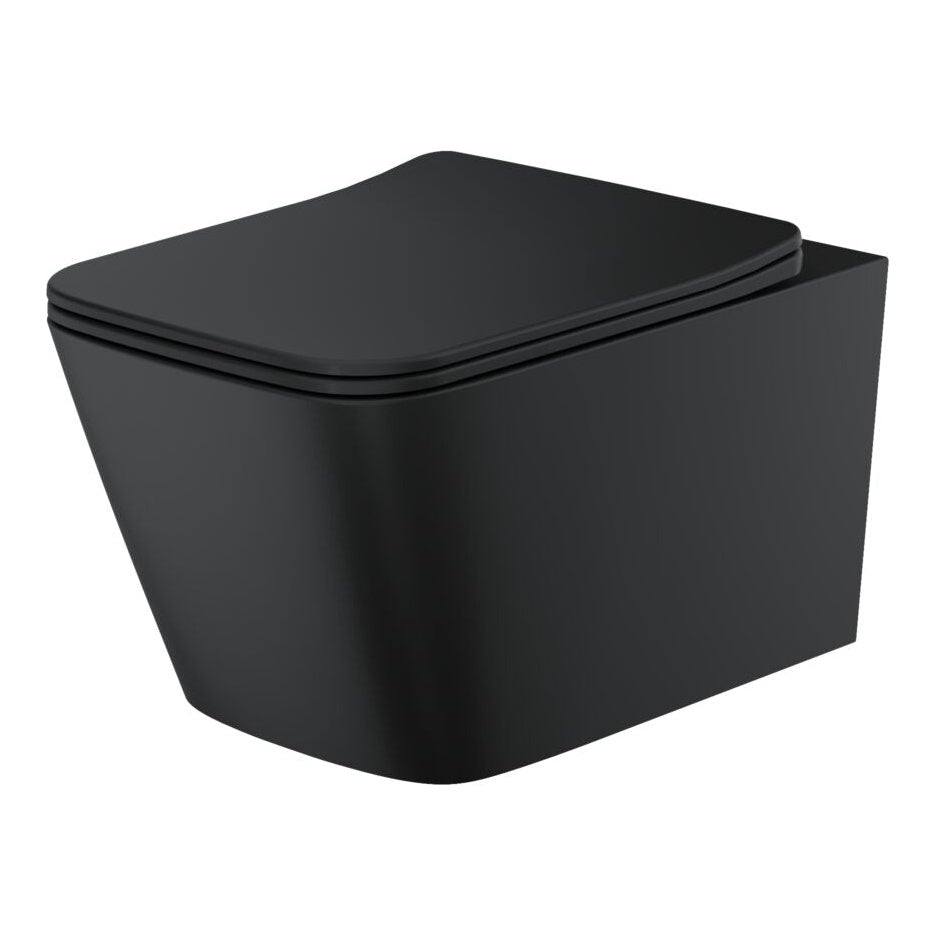 Nera Square Wall Hung Pan with Soft Close Seat