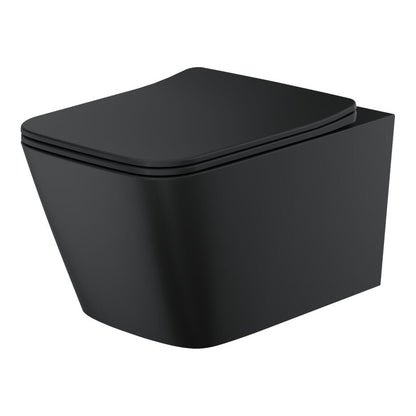 Nera Square Wall Hung Pan with Soft Close Seat