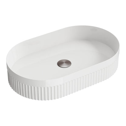 575 x 360mm Oval Fluted Vessel