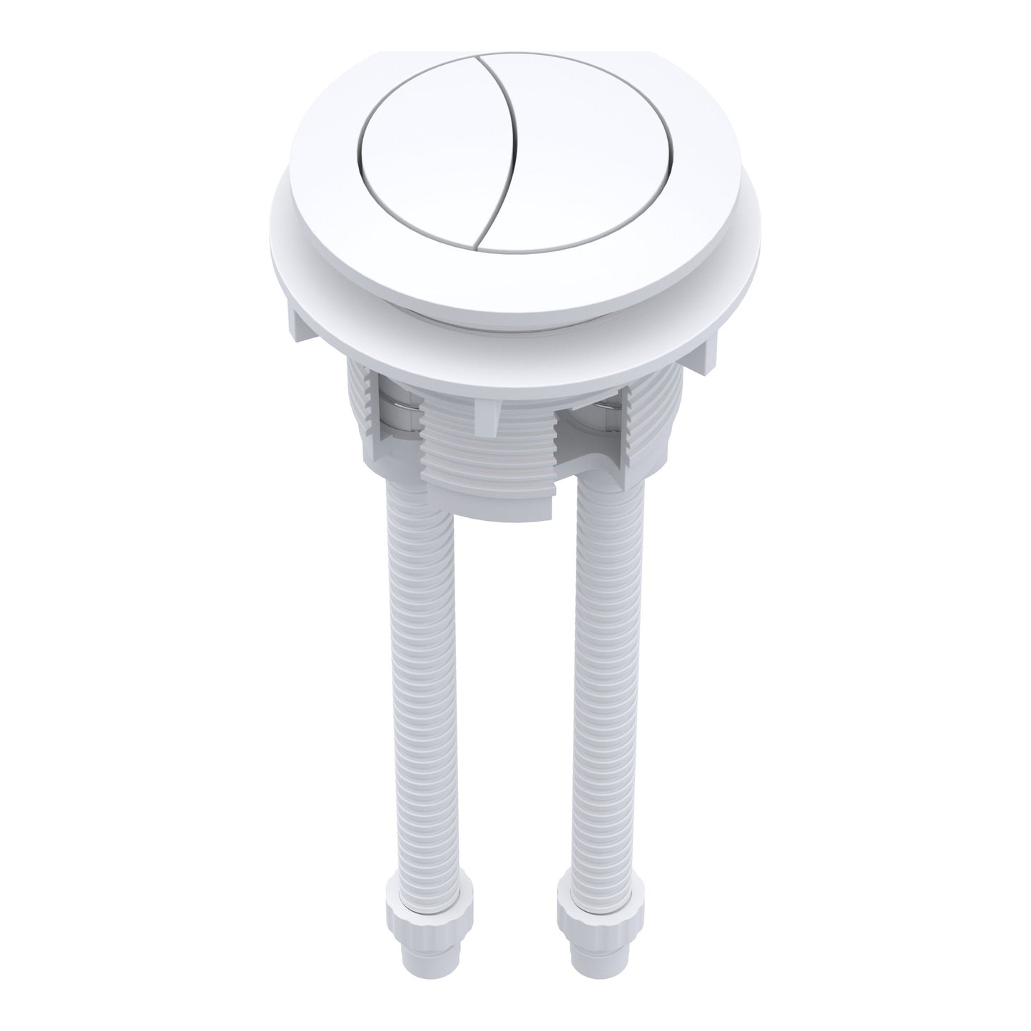 White Flush Button for Close Coupled Cisterns