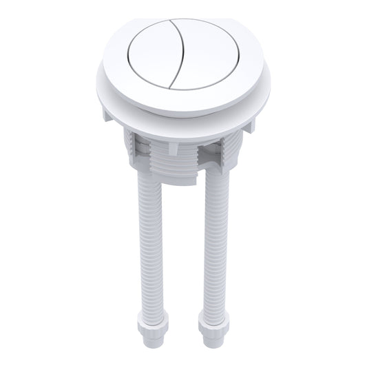 White Flush Button for Close Coupled Cisterns