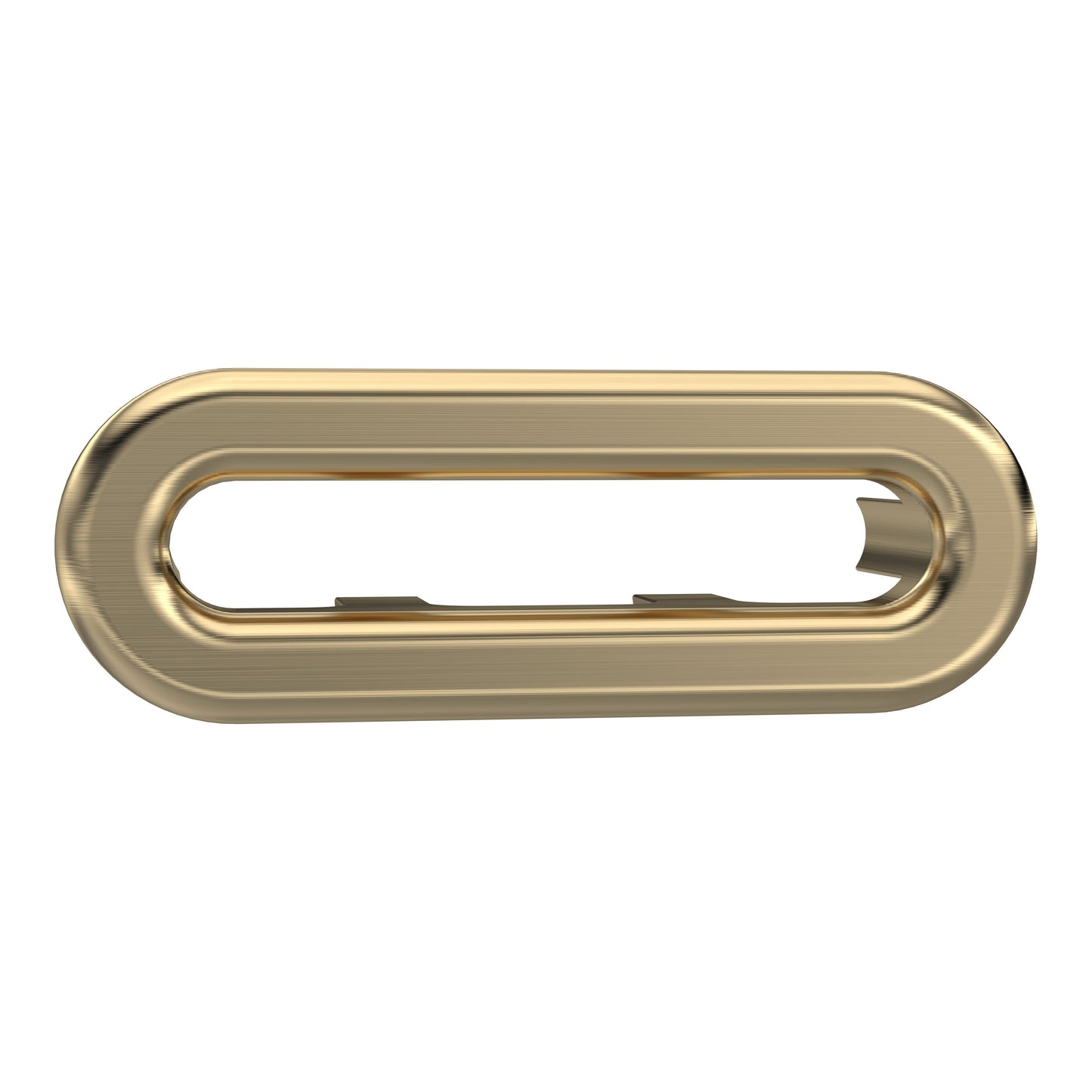 Brushed Brass Square Overflow Cover